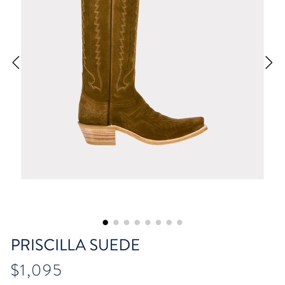 Lucchese Suede Priscilla Boot - Picture 5 of 5